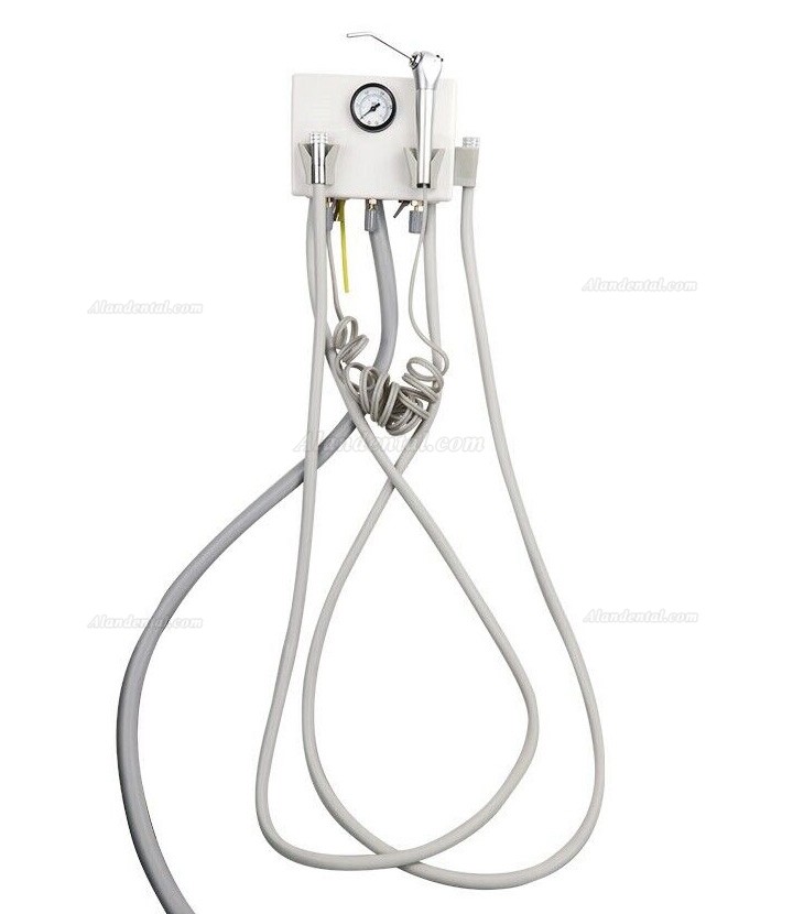 Dental Wall Mounted Portable Turbine Unit 4H (3 Way Syringe + Foot Pedal Control)